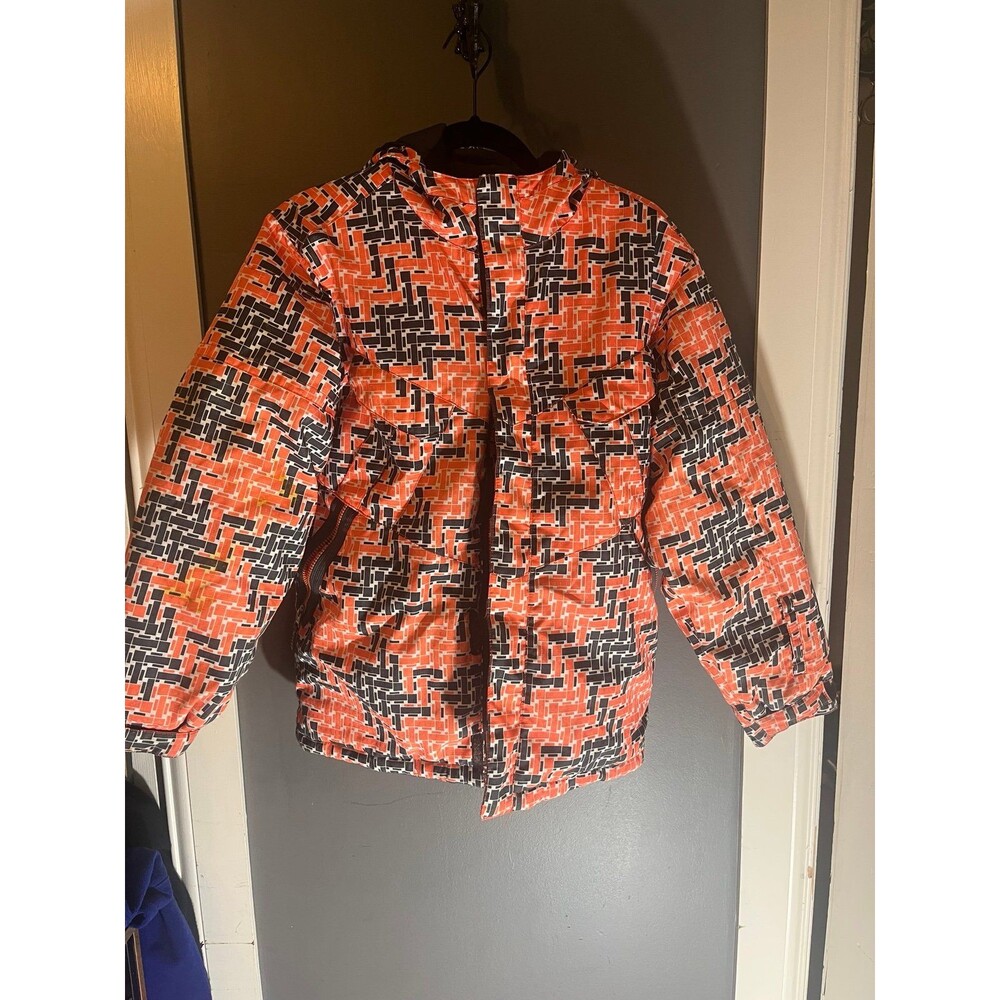 Spyder boys size 18 orange snowboarding jacket coat